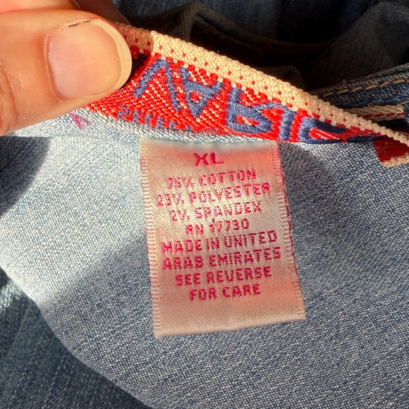 Vintage Y2K Denim Pleated Dress - Picture 6 of 7